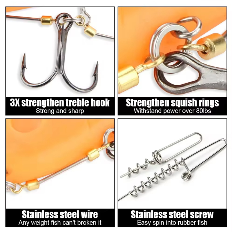 Montature da Pesca con Amo in  - Fishing Hook Treble recensione e prezzo