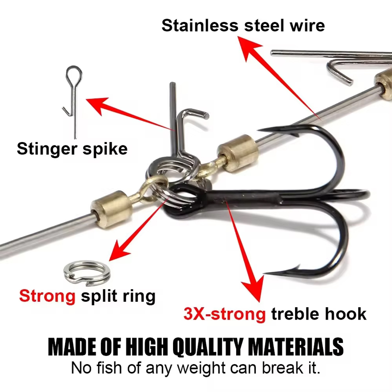 Montature da Pesca con Amo in  - Fishing Hook Treble recensione e prezzo